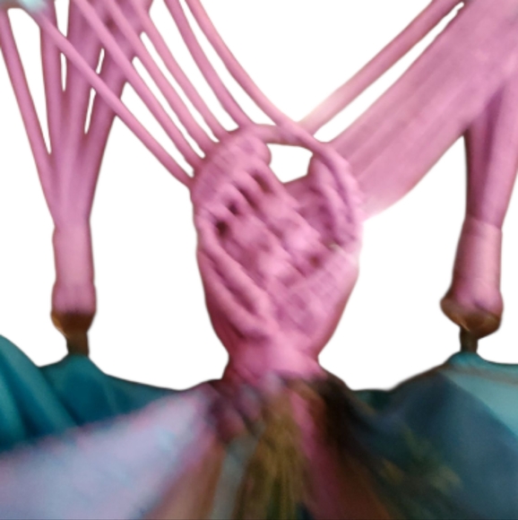 Nicole Miller Silk Peacock/Purple Halter Dress Size 4 - Picture 5 of 9